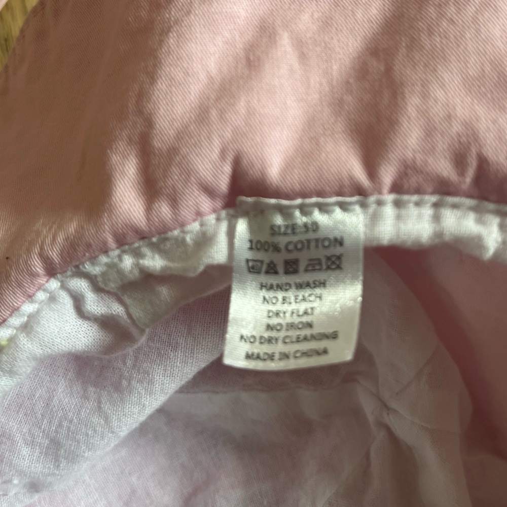 Baby Girl Pink Sun Hat with Tie Size 12-18 months - Picture 2 of 4